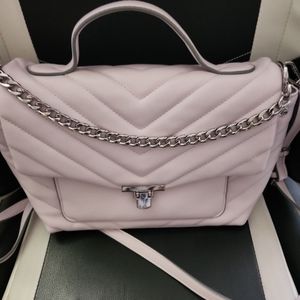 Purple Quilted Crossbody Bag